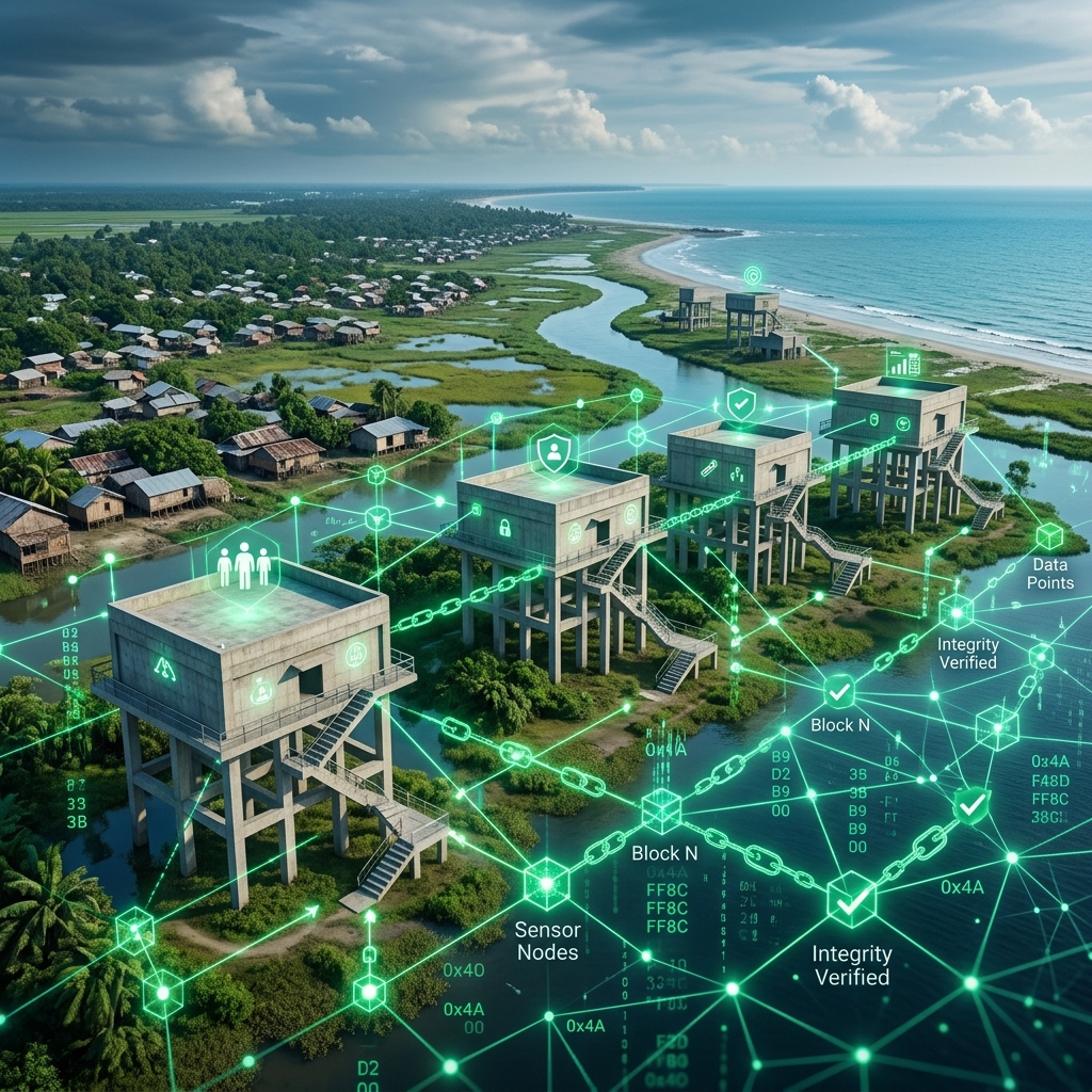 Blockchain-Based Monitoring Systems for Climate Adaptation Infrastructure in Bangladesh
